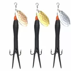 Hammered Blade Irish Rubber Tail Spinner