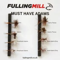 Fulling Mill Must Have Adams Fly Set