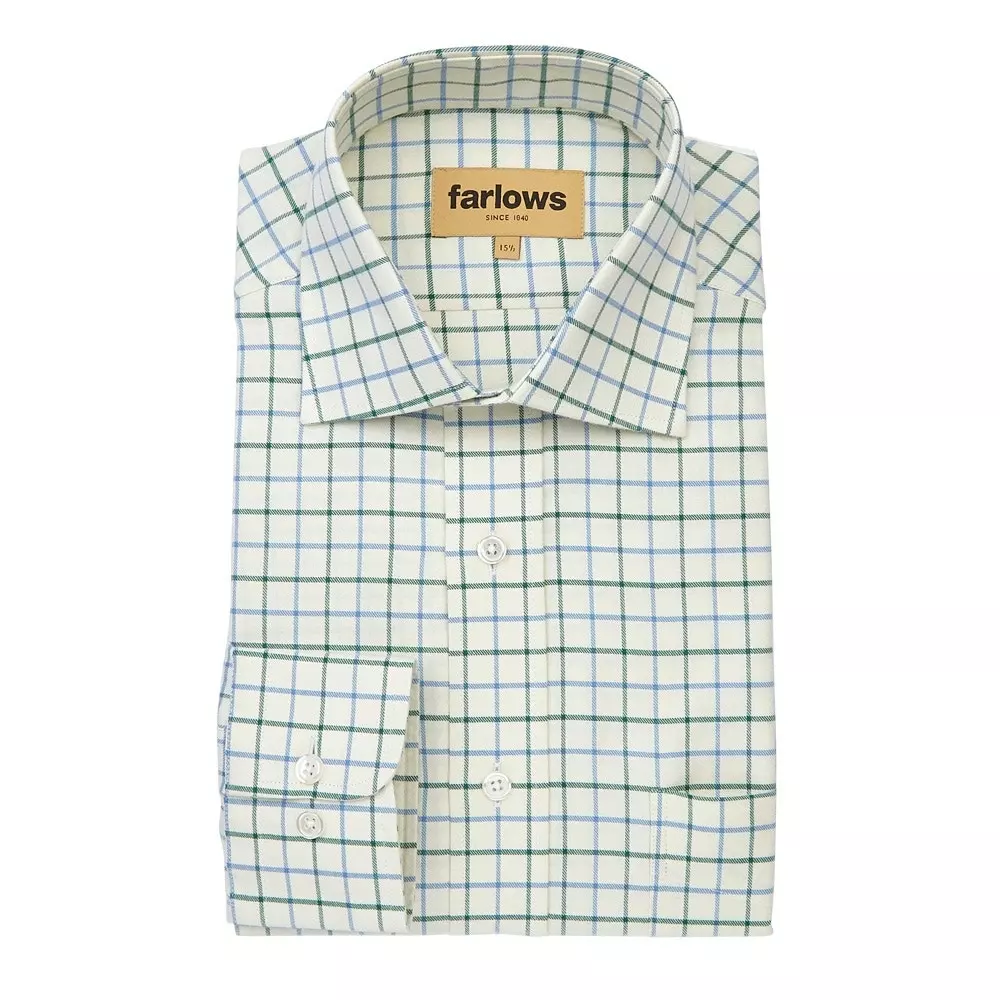 Farlows Tattersall Medium Check Shirt 4 Farlows Tattersall Medium Check Shirt - Image 2