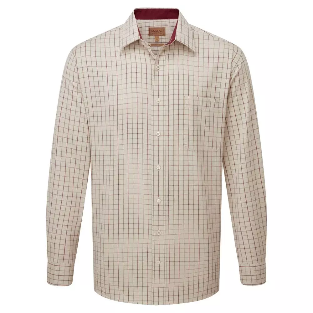 Schoffel Burnham Tattersall Classic Cotton Shirt 6 Schoffel Burnham Tattersall Classic Cotton Shirt - Image 4