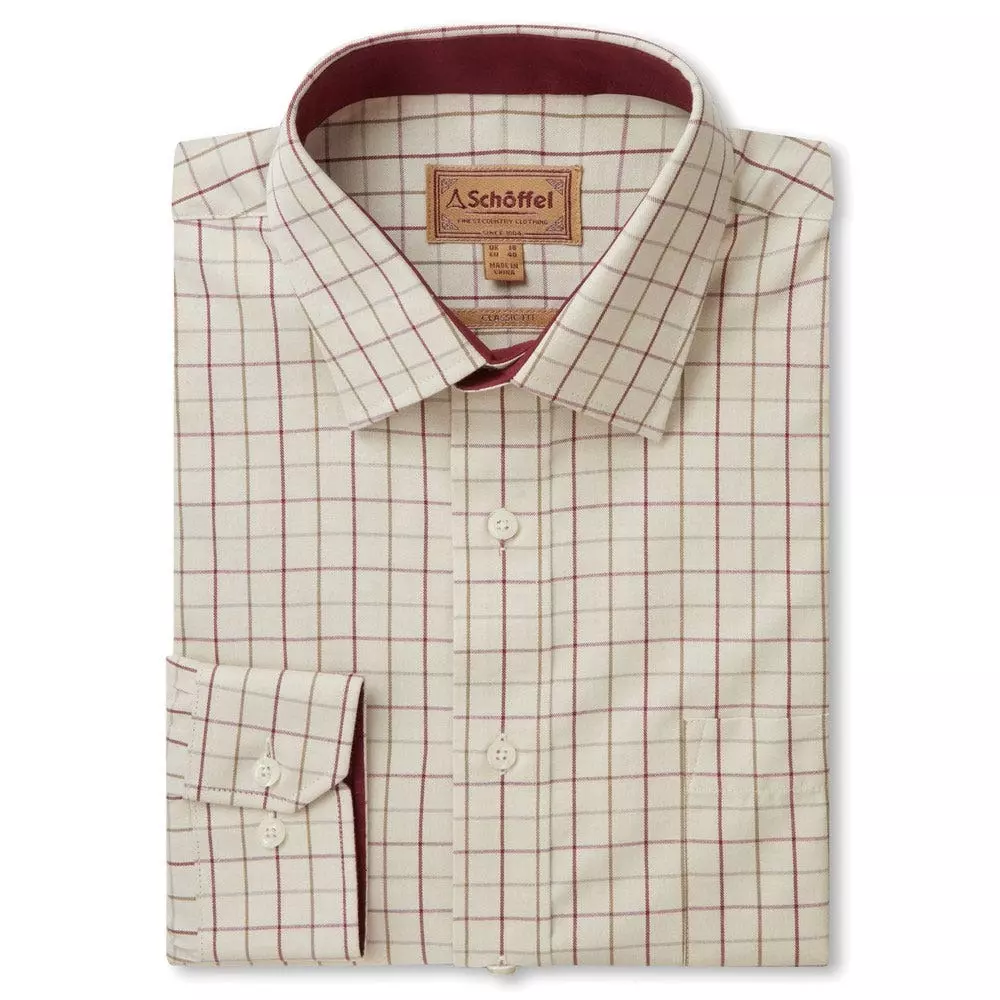 Schoffel Burnham Tattersall Classic Cotton Shirt 4 Schoffel Burnham Tattersall Classic Cotton Shirt - Image 2