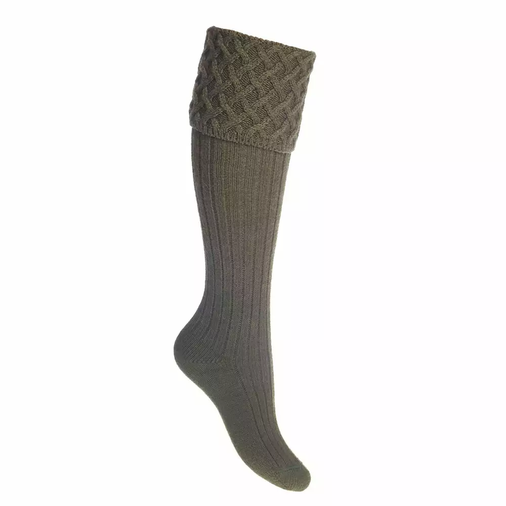 Farlows Ladies Rannoch Basket Weave Shooting Socks 4 Farlows Ladies Rannoch Basket Weave Shooting Socks - Image 2