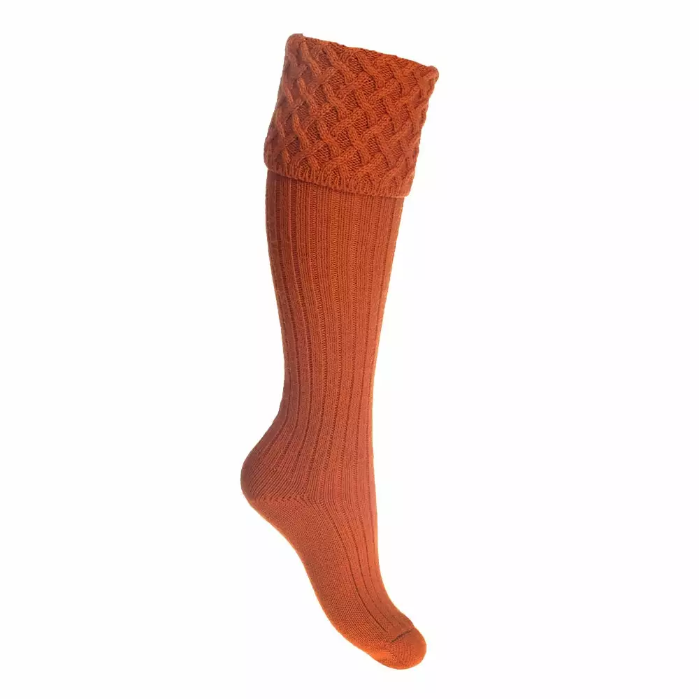 Farlows Ladies Rannoch Basket Weave Shooting Socks 5 Farlows Ladies Rannoch Basket Weave Shooting Socks - Image 3