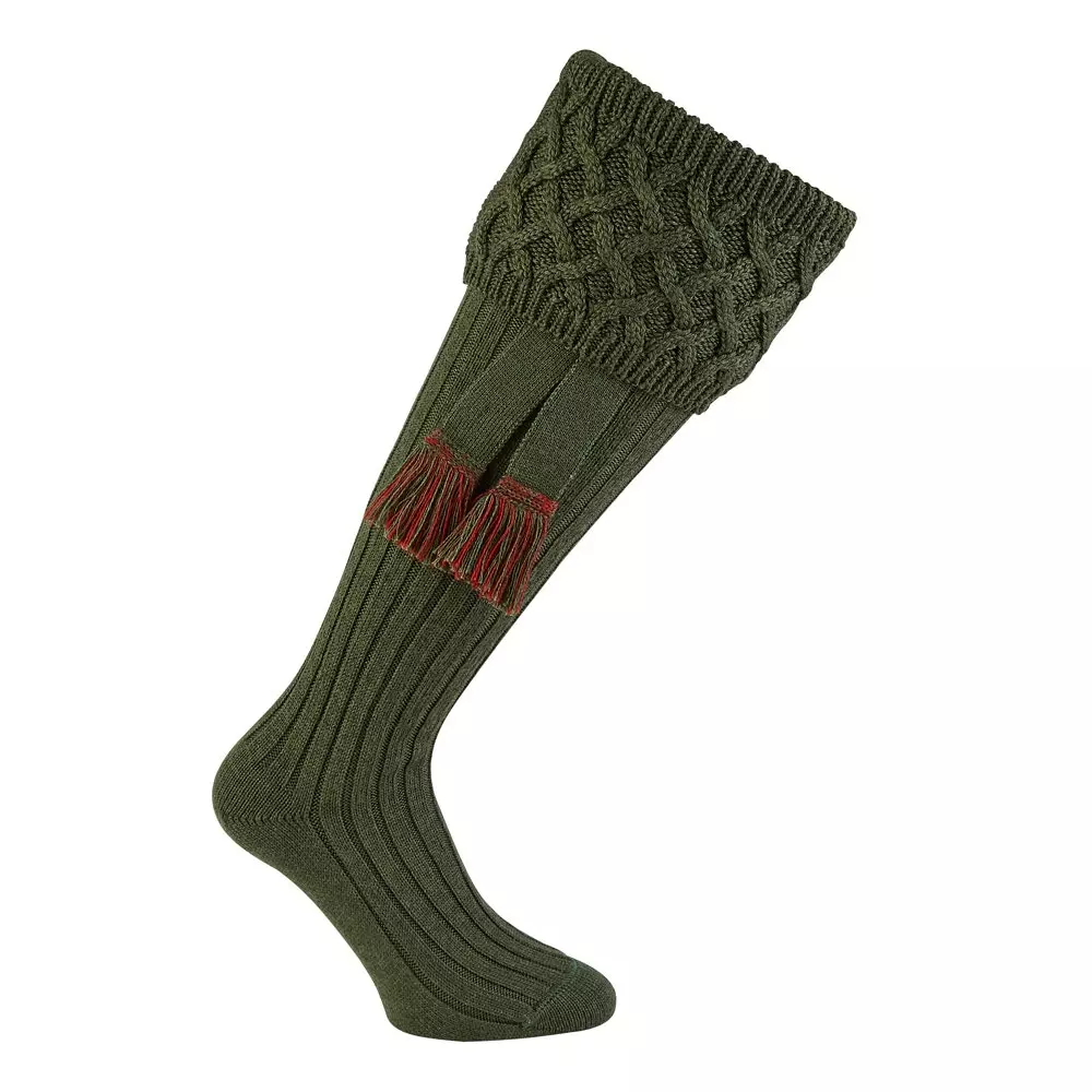 Farlows Rannoch Basket Weave Shooting Sock & Garter Set 6 Farlows Rannoch Basket Weave Shooting Sock & Garter Set - Image 4