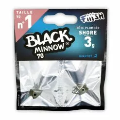 Fiiish Black Minnow Jig Head Shore