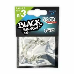 Fiiish Black Minnow Silver Hooks