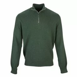Farlows 1/4 Zip Lambswool Knitted Jumper