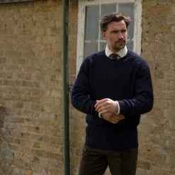 Farlows Lambswool Crew Cable Knitted Jumper -Lure Fishing Sales Shop f18a0079.5