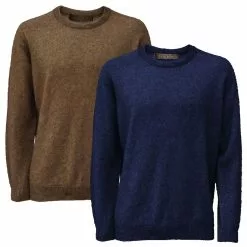 Noble Wilde Merino And Possum Cambridge Wool Crew Jumper