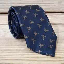Farlows New Flying Pheasant Silk Tie 15 Farlows New Flying Pheasant Silk Tie -Lure Fishing Sales Shop f20a0076navy1 1