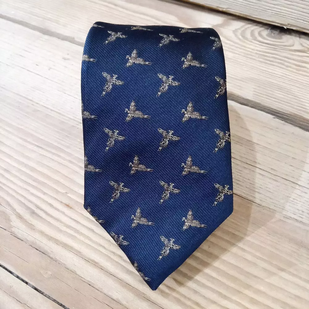 Farlows New Flying Pheasant Silk Tie 6 Farlows New Flying Pheasant Silk Tie - Image 4