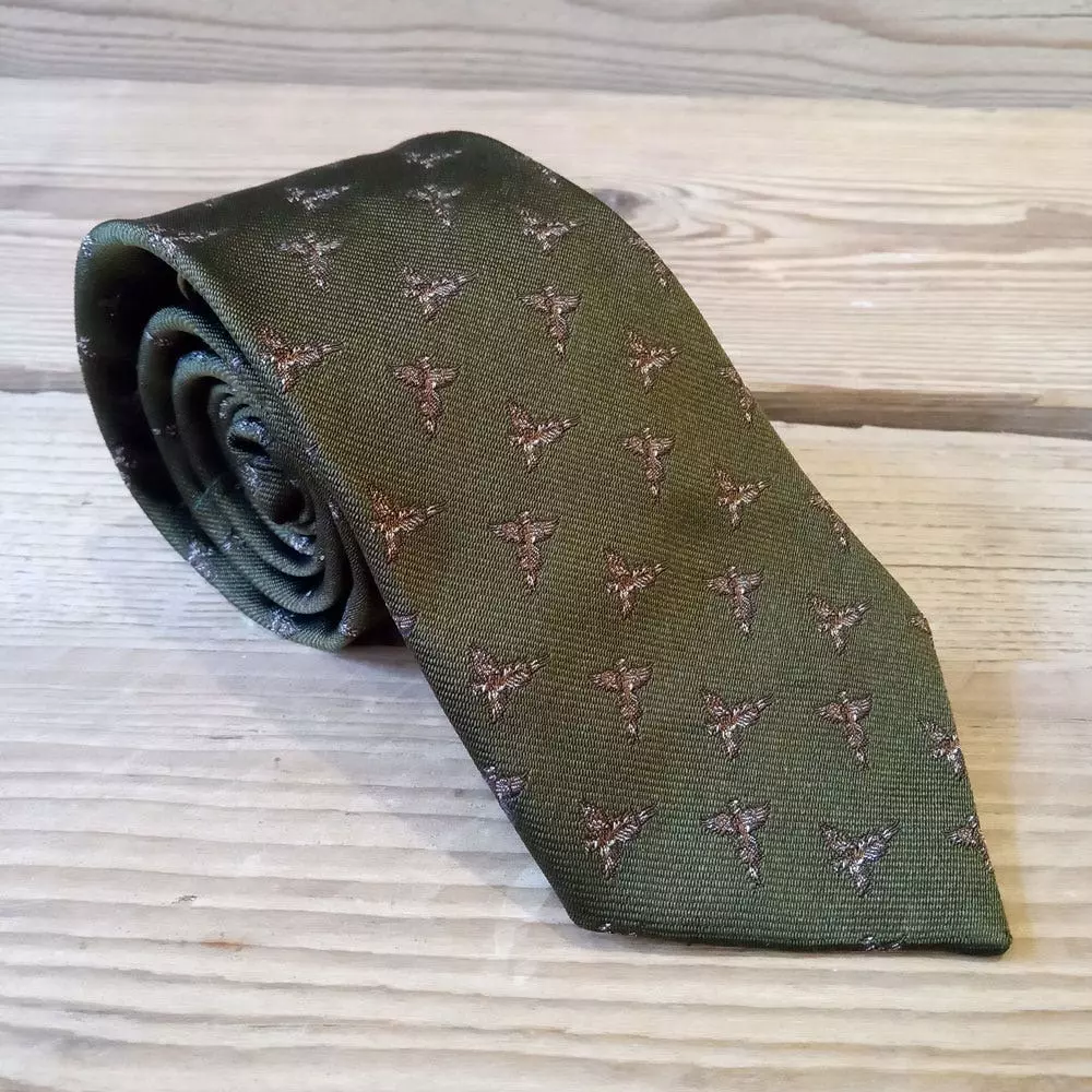 Farlows New Flying Pheasant Silk Tie 8 Farlows New Flying Pheasant Silk Tie - Image 6