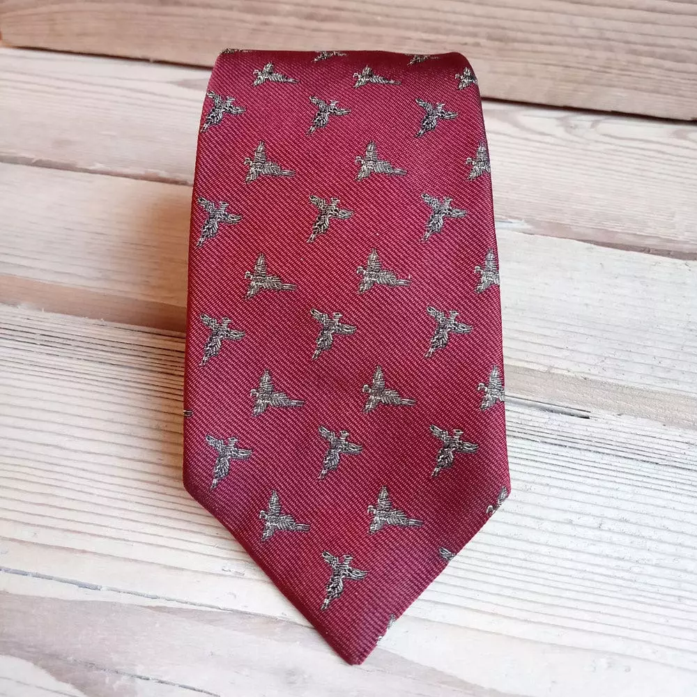 Farlows New Flying Pheasant Silk Tie 4 Farlows New Flying Pheasant Silk Tie - Image 2