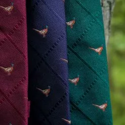 Farlows Grid Pheasant Silk Tie -Lure Fishing Sales Shop f20a0077.2 1 1