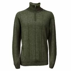 Noble Wilde Merino And Possum Javelin Zip Neck Jumper
