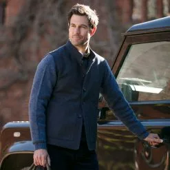 Farlows Rudham Nehru Tweed Gilet -Lure Fishing Sales Shop f21a0183.7