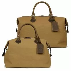 Tusting Tan Canvas Explorer Holdall Bag