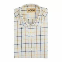 Farlows Tattersall Large Check Shirt -Lure Fishing Sales Shop f22a0147bluegoldnavy 1