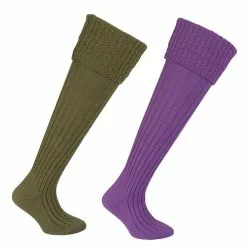 Farlows Ladies Ness Textured Knitted Shooting Sock