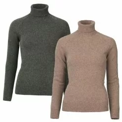 Laksen Ladies Westminster Roll Neck Lambswool Jumper