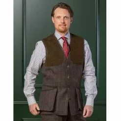 Laksen Limited Edition Belmond Leith Tweed Shooting Vest -Lure Fishing Sales Shop f22a0239.2