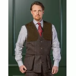 Laksen Limited Edition Belmond Leith Tweed Shooting Vest -Lure Fishing Sales Shop f22a0239.4