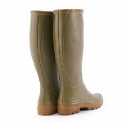 Le Chameau Ladies Giverny Jersey Lined Wellington Boots -Lure Fishing Sales Shop f23a0100green2