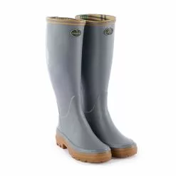 Le Chameau Ladies Giverny Jersey Lined Wellington Boots -Lure Fishing Sales Shop f23a0100grey