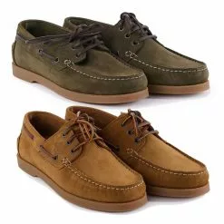 Le Chameau Galion Nubuck Leather Deck Shoes