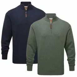 Schoffel Porthmeor Pima Cotton 1/4 Zip Jumper