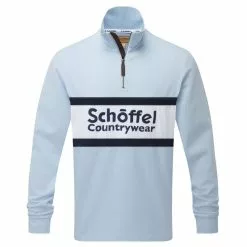 Schoffel Exeter Heritage 1/4 Zip Rugby Shirt -Lure Fishing Sales Shop f23a0131paleblue 6