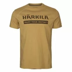 Harkila Logo Cotton T-Shirt -Lure Fishing Sales Shop f23a0169sand