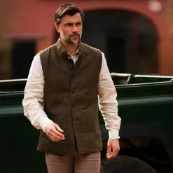 Farlows Linen Rudham Nehru Vest -Lure Fishing Sales Shop f23a0186.4