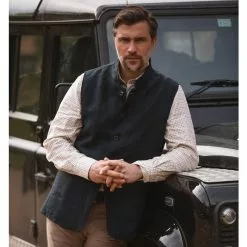 Farlows Linen Rudham Nehru Vest -Lure Fishing Sales Shop f23a0186.6